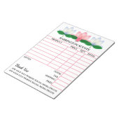 Votre Bloc-notes de facture (Incliné)