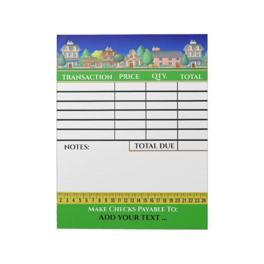 Votre Bloc-notes de facture (Tourné)