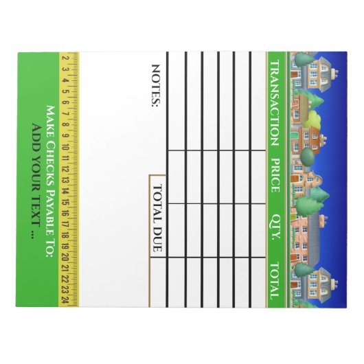 Votre Bloc-notes de facture (Devant)