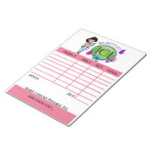 Votre Bloc-notes de facture artisanal (Incliné)