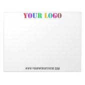 Votre Bloc-notes de logo d'entreprise - Exemple de (Devant)