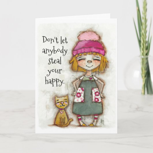 Votre bonheur - Carte d'encouragement (vide à l'in (Devant)