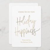 Votre bonheur Cartes de fin de année simples (Devant / Derrière)
