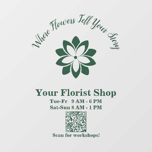 🌸 Votre Boutique De Ploristes, Panneau De Vinyle (Feuille)