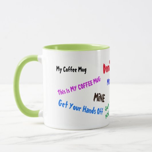 VOTRE BUREAU ACCUEIL CAFÉ MUG N'UTILISEZ PAS SILLY (Gauche)