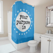 Votre But Est - Rideau de douche bleu (En situation)