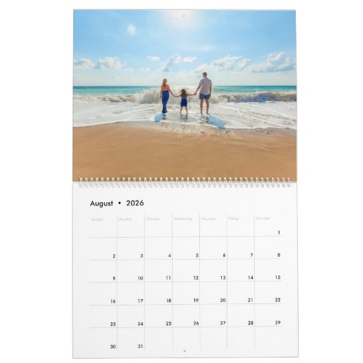 Votre cadeau de calendrier photo avec du texte per (Aug 2026)