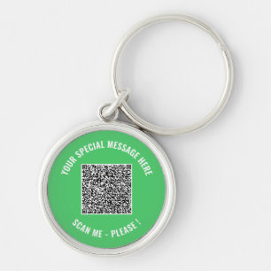 Votre cadeau de porte-clés QR Code drôle avec text