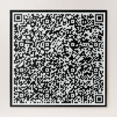 Votre cadeau de puzzle de code QR avec un message (Horizontal)