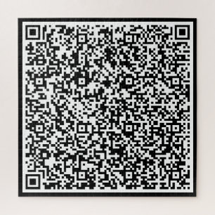 Votre cadeau de puzzle de code QR avec un message