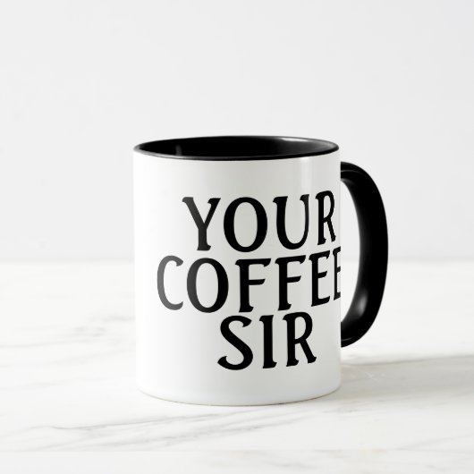 Votre Café Monsieur, Mugs (Devant droit)