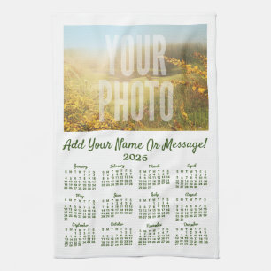 Votre calendrier de serviettes de thé photo
