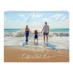 Votre calendrier photo personnalisé avec du texte