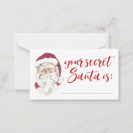 Votre carte cadeau Secret Père Noël (Devant)