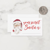 Votre carte cadeau Secret Père Noël (Devant/Arrière en situation)