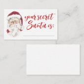 Votre carte cadeau Secret Père Noël (Devant / Derrière)