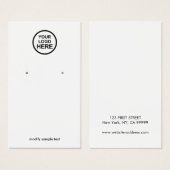 Votre carte d'affichage d'écoute de logo (Devant & derrière)