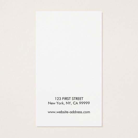 Votre carte d'affichage d'écoute de logo (Dos)