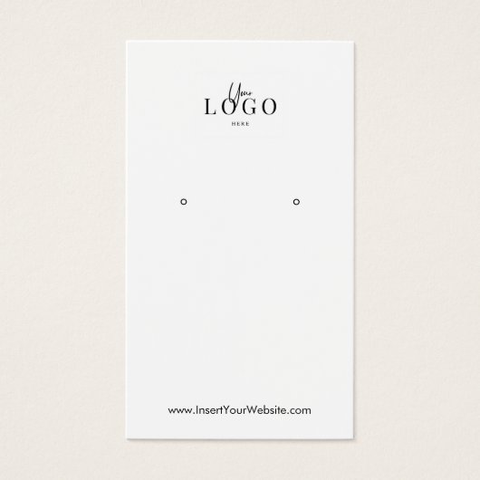 Votre carte d'affichage d'écoute de logo (Devant)