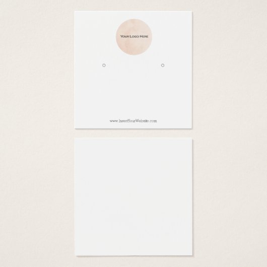 Votre carte d'affichage d'écoute de logo (Devant & derrière)