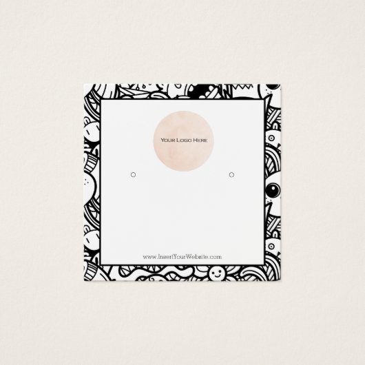 Votre carte d'affichage d'écoute de logo (Devant)