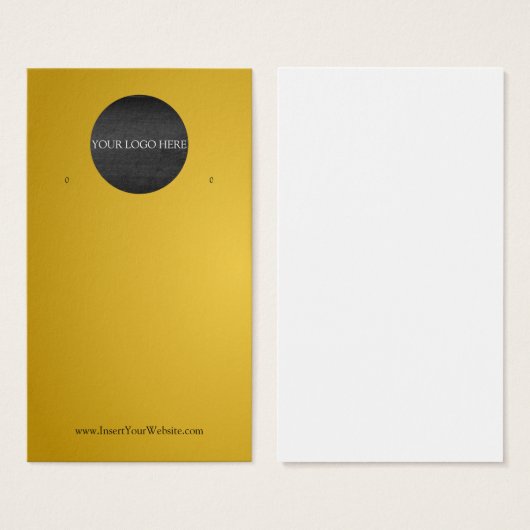 Votre carte d'affichage d'écoute de logo (Devant & derrière)