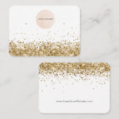 Votre carte d'affichage Logo Gold Parties scintill (Devant / Derrière)