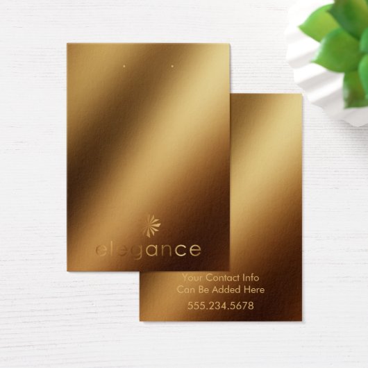 Votre carte d'affichage Logo Gold sur Porte-oreill (Bureau)