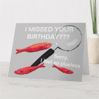 Votre carte d'anniversaire a manqué