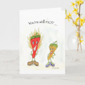 Votre carte d'anniversaire de poivrons encore chau (Fleur jaune)