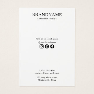 Votre carte de conseils d'entretien de bijoux BRAN