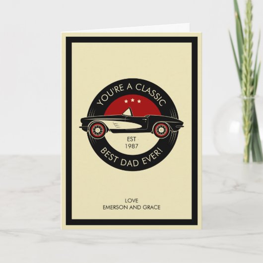 Votre carte de Fête des pères est la meilleure cla (Devant)