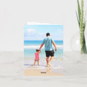 Votre carte de Fête des pères photo papa avec text (Dos)