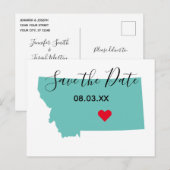 Votre carte de la Montana en forme de carte pour a (Devant / Derrière)