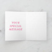 Votre carte de message texte spécial Bouquet Roses (Intérieur)