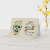 Votre carte de meurtre zombie pour l'anniversaire  (Fleur jaune)