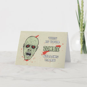 Votre carte de meurtre zombie pour l'anniversaire 