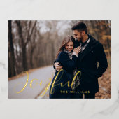 Votre carte de Noël photo | Joyeuse huile (Recto)