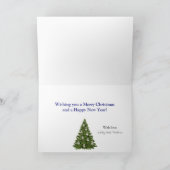 Votre carte de Noël pliée en forme d'ornement avec (Intérieur)