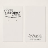 Votre carte de présentation de logo simple en coul (Devant & derrière)