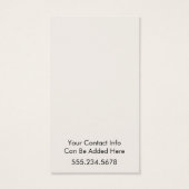 Votre carte de présentation de logo simple en coul (Dos)