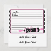 Votre carte de recette - SRF (Dos)