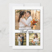 Votre Carte de remerciements Mariage de script de (Devant)