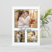 Votre Carte de remerciements Mariage de script de (Debout devant)