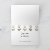 Votre carte de vacances pliée ornements 4 photos (Intérieur)