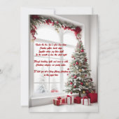 Votre Carte de vacances pour ornement de Noël Phot (Dos)