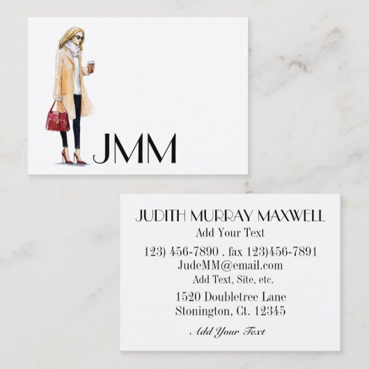 Votre Carte de visite (Devant / Derrière)