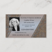 Votre Carte de visite Architect Portefeuille de ph (Dos)