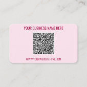 Votre carte de visite avec code QR et texte person (Devant)