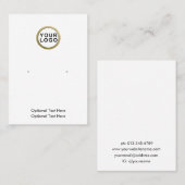 Votre Carte de visite d'affichage de bijoux de log (Devant / Derrière)